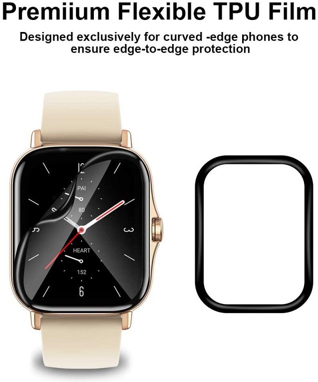 Dán màn hình xiaomi amazfit gts, gts 2 chính hãng mijobs - dán chống xước bảo vệ màn hình amazfit gts, gts 2