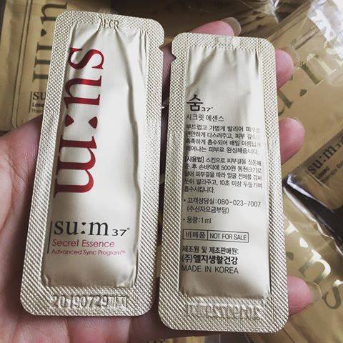 [HCM]Set 10 gói Sample Nước thần Sum 37 Secret Essence Advanced