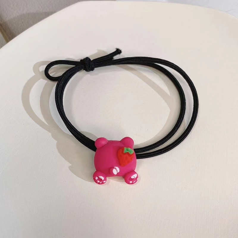 Cột tóc gấu losto đơn giản dễ thương- cột tóc gấu dâu - Selenshop