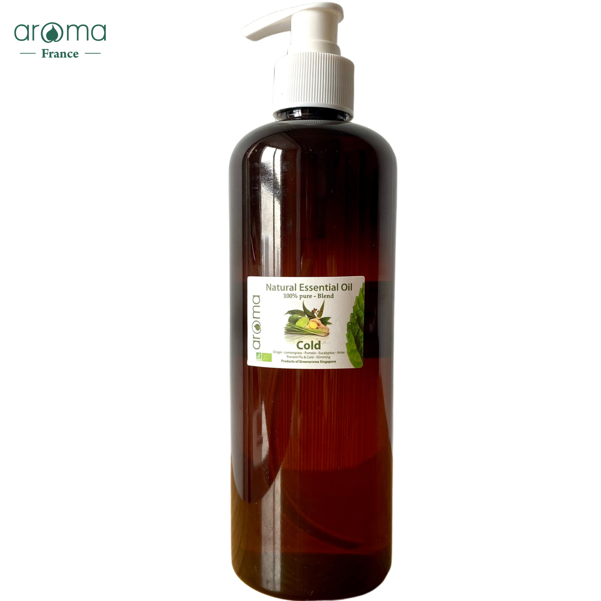Dầu massage body Aroma Sả chanh Gừng thiên nhiên 500ml