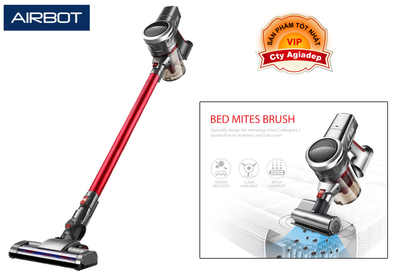 Máy hút bụi Pin sạc Siêu xịn Airbot Supersonics cổ dài cầm tay tiện dụng - Hàng nhà giàu của Agiadep