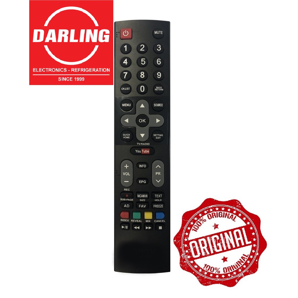 Remote điều khiển tivi darling smart mẫu 3