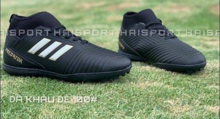 GIÀY ĐÁ BÓNG HÓT NHẤT 2020 PREDATOR MÀU ĐEN -TẶNG TẤT