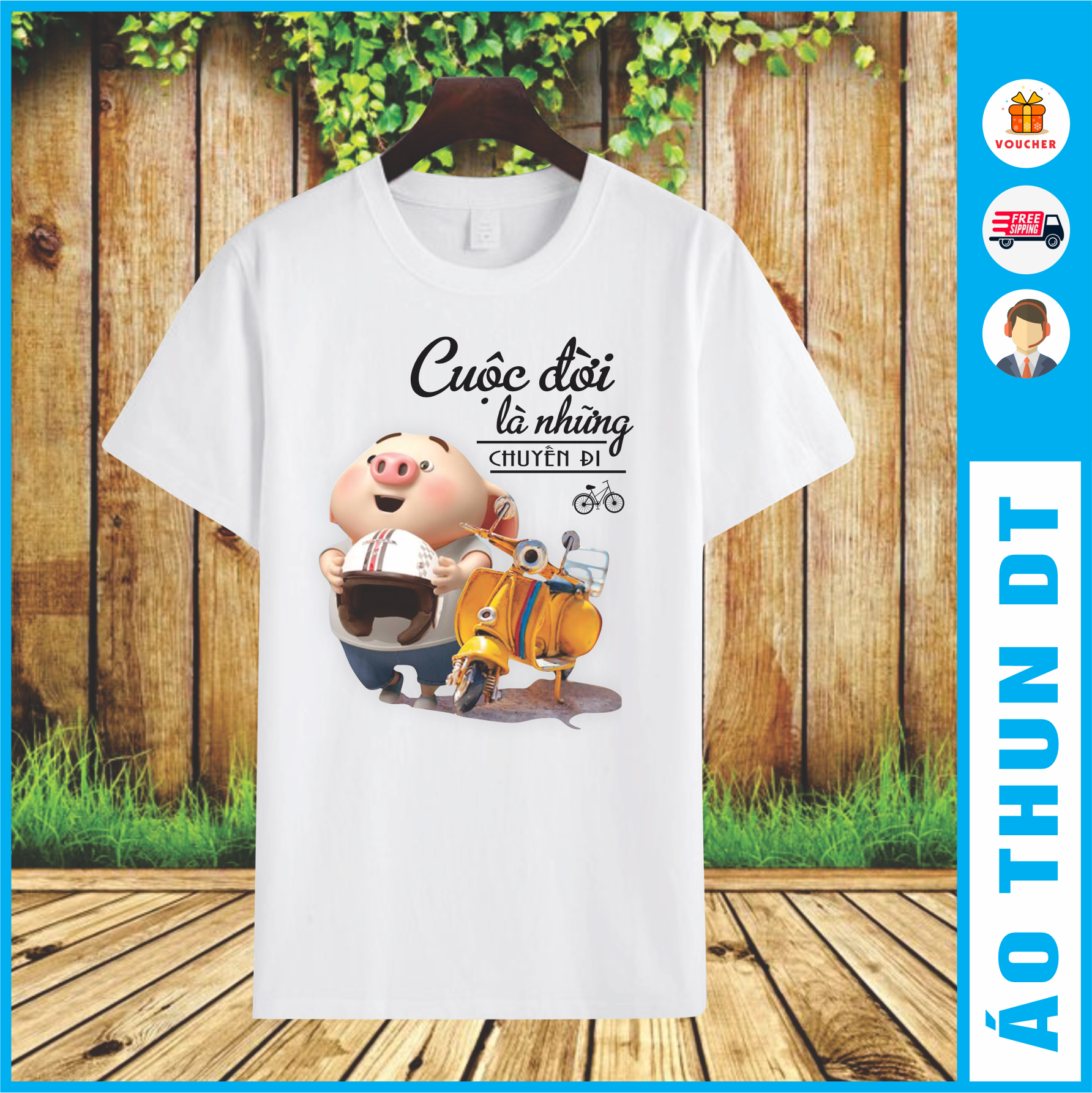 Áo thun - Cuộc đời là những chuyến đi