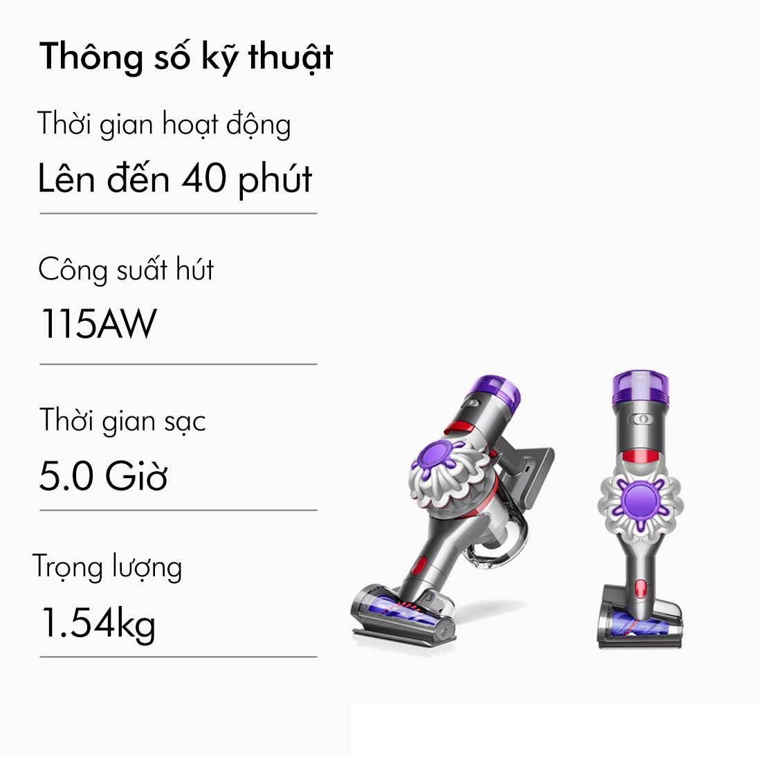 [DUY NHẤT 30.11-2.12: VC Lazada 400K + VC Dyson 300K] Máy hút bụi cầm tay Dyson V8 Focus Clean™