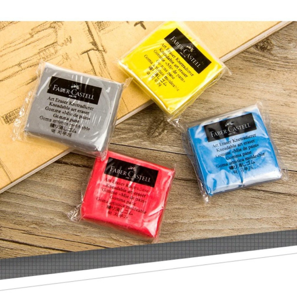 Tẩy đất sét Faber Castell Kneaded Art - Xám (4 x 3mm)