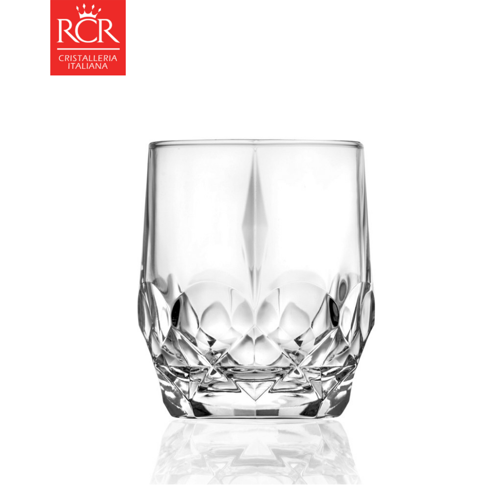 Ly uống rượu mạnh thuỷ tinh pha lê ý rcr - alkemist whisky tumblers 346ml