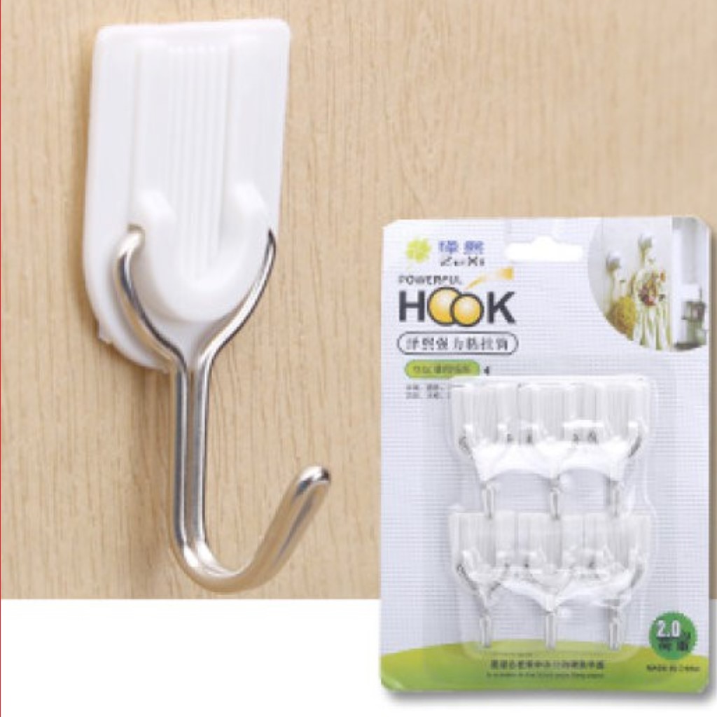 Vỉ 6 móc dán tường moc01 cho vật dụng nhẹ