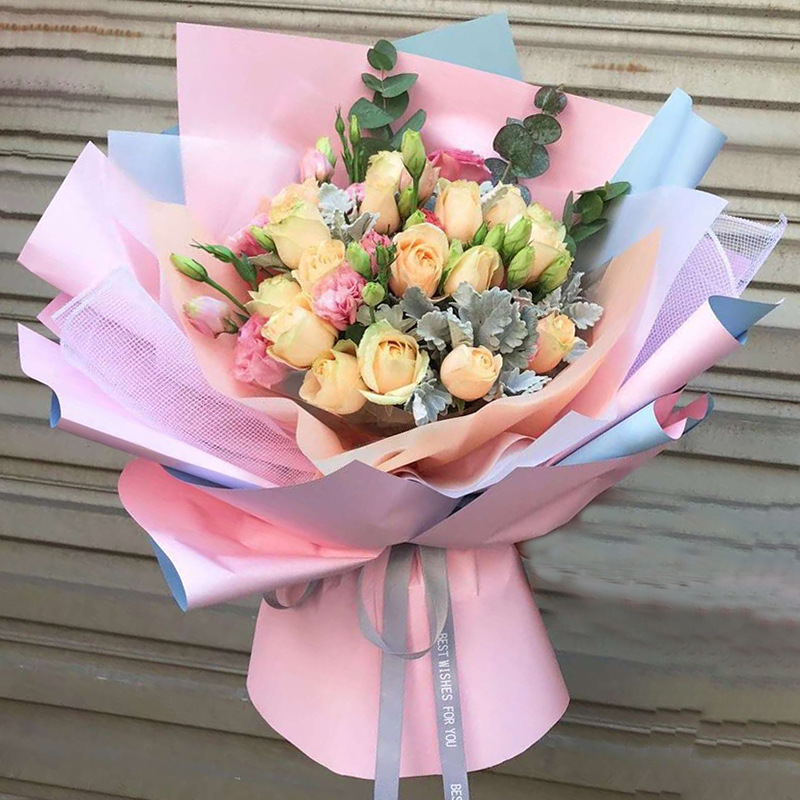 Giấy gói hoa bóng 2 mặt