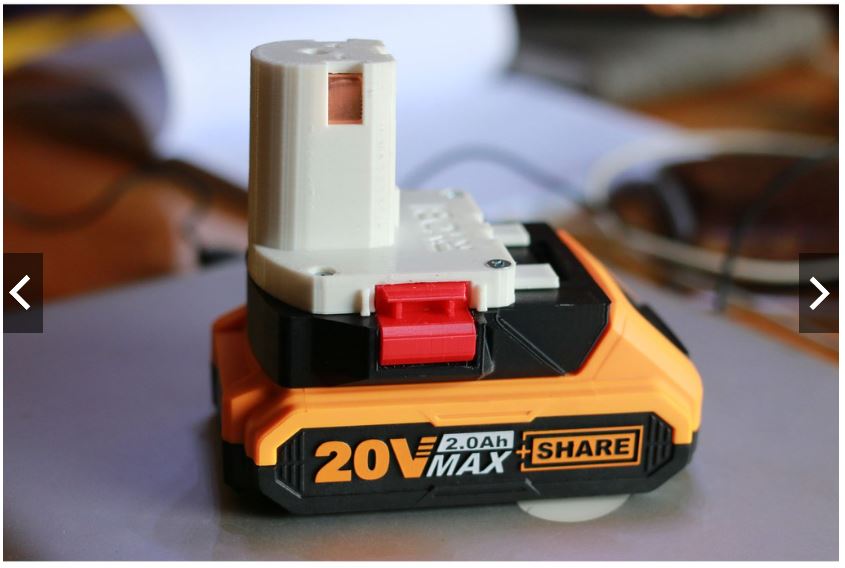 Đế chuyển pin INGCO TOTAL cho máy Ryobi