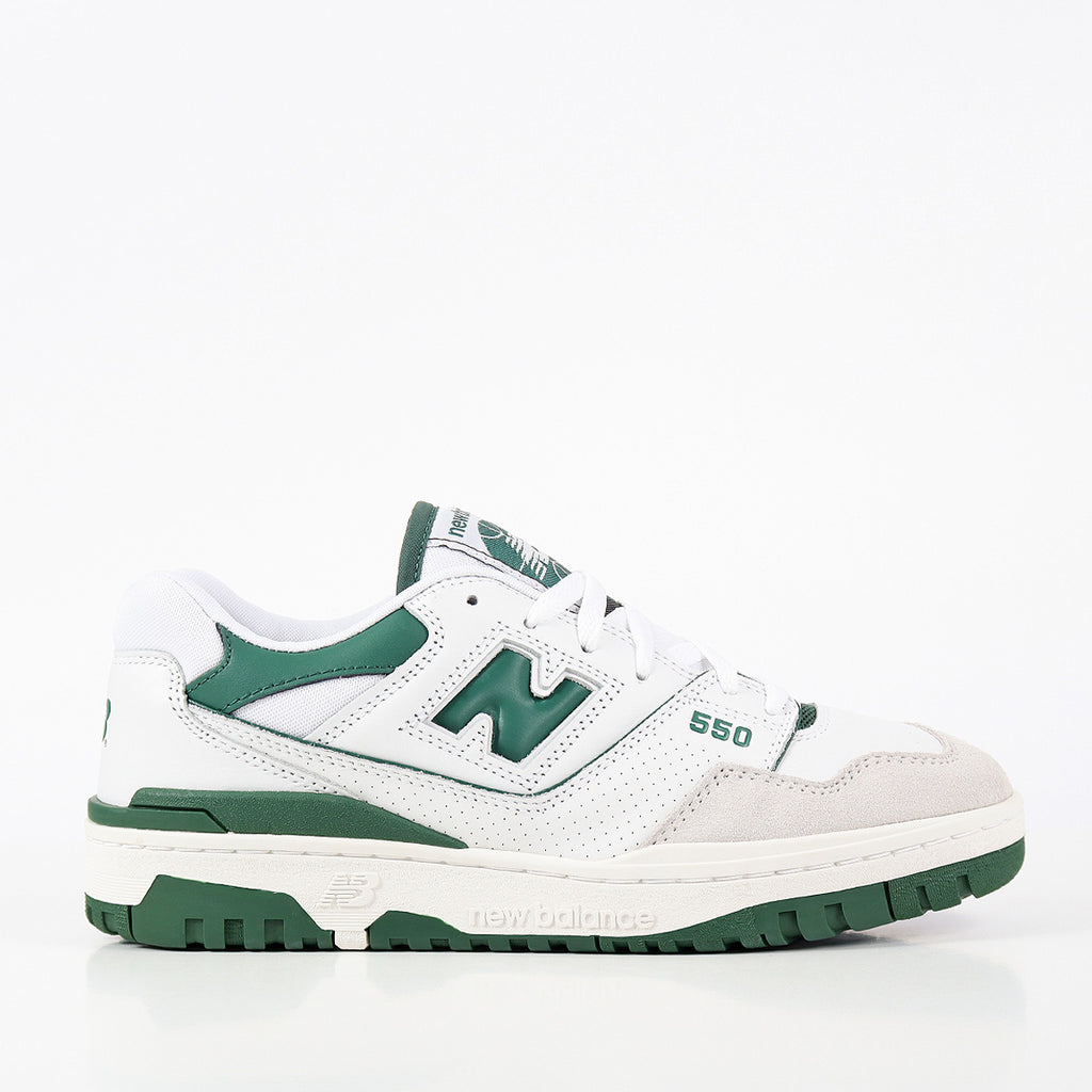 Giày Sneaker NB 550 White Green ( Giày NB 550 Trắng xanh)