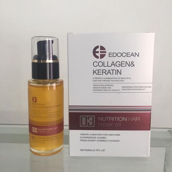 Tinh dầu EDOCEAN Collagen Keratin dưỡng bóng tóc 60ml