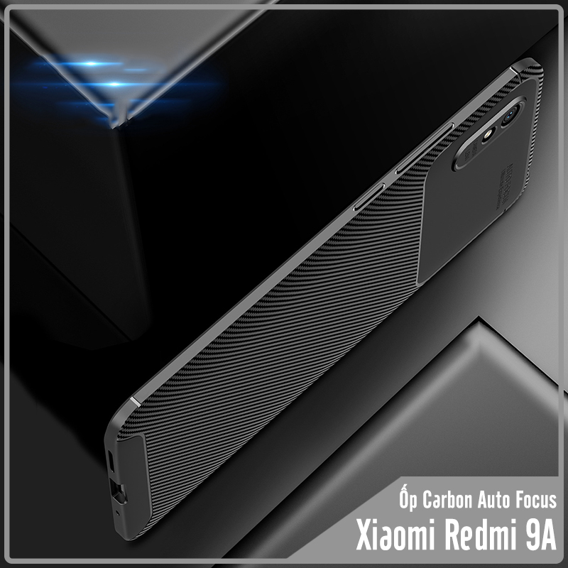 Ốp lưng cho Xiaomi Redmi 9A chống sốc Carbon