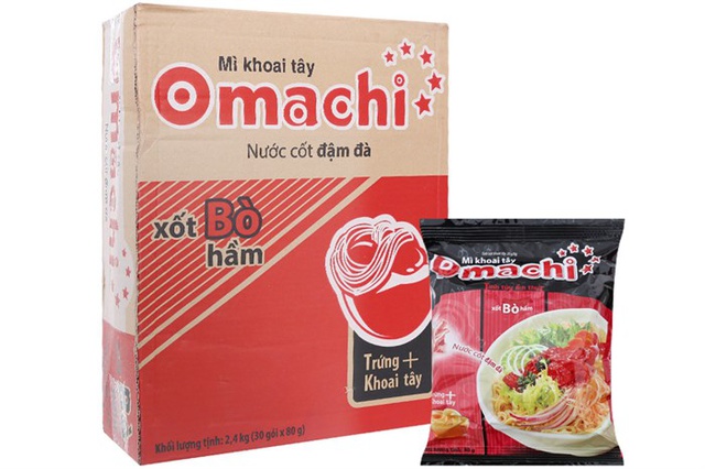 Mì Omachi Xốt Bò Hầm 80G (Thùng 30 Gói) - 00045