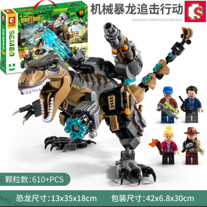Mô Hình Lắp Ráp Lego Công Viên Khủng Long ( Sembo Block )