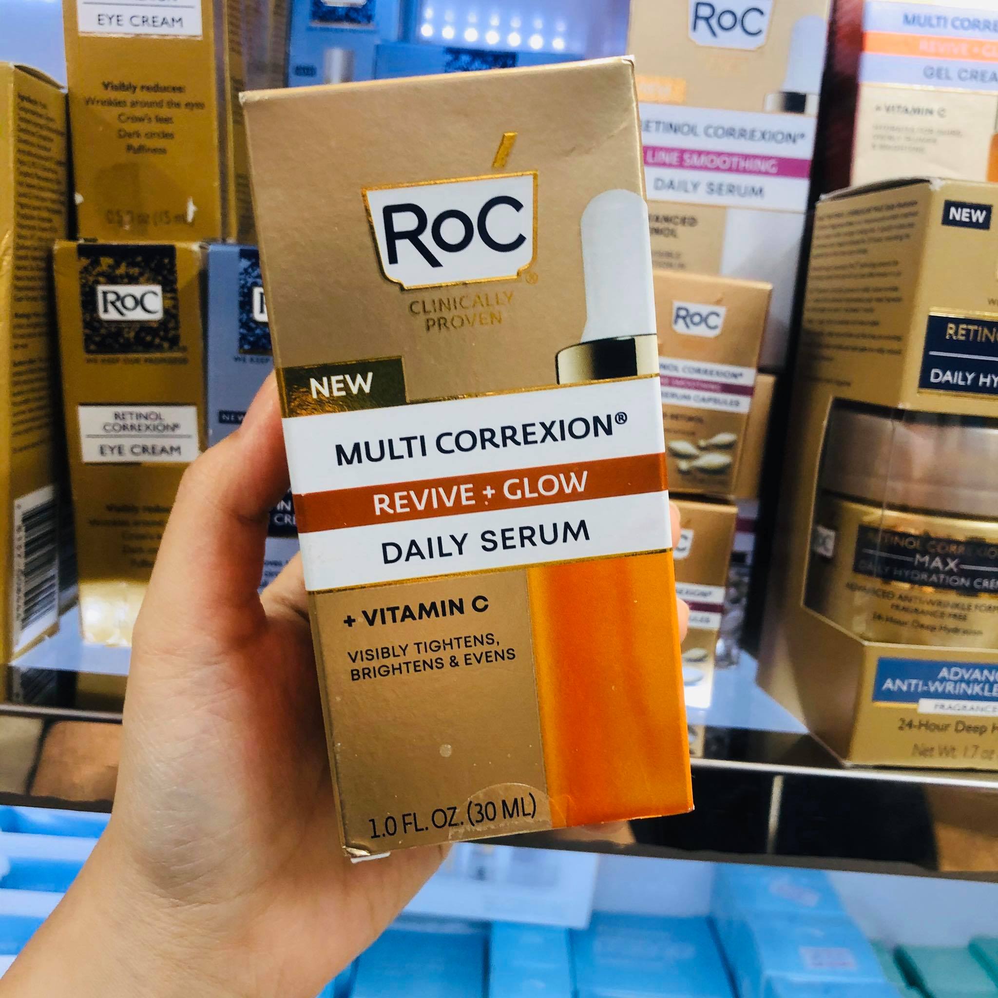 [HCM]Tinh chất  RoC Multi Correxion Revive + Glow Vitamin C Daily Serum (30mL)
