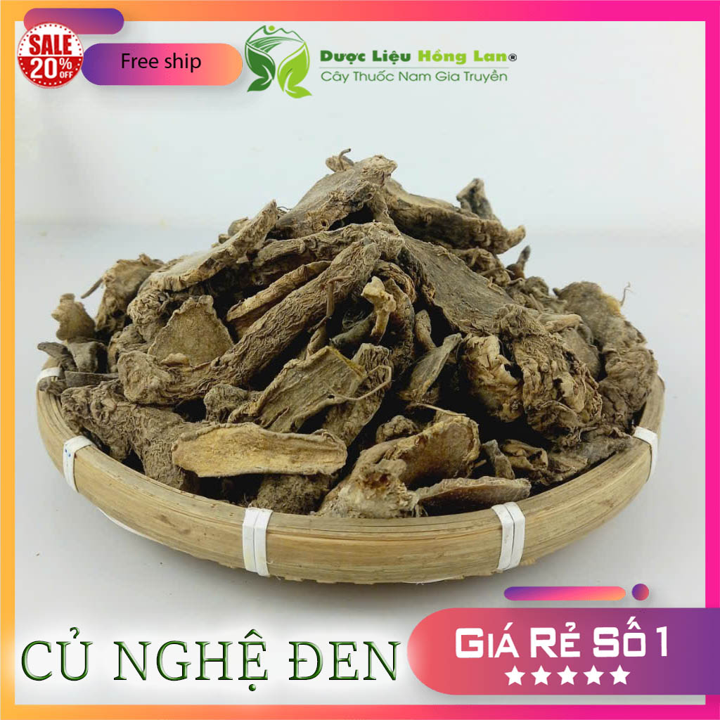 Củ Nghệ Đen khô sắt lát 500gram