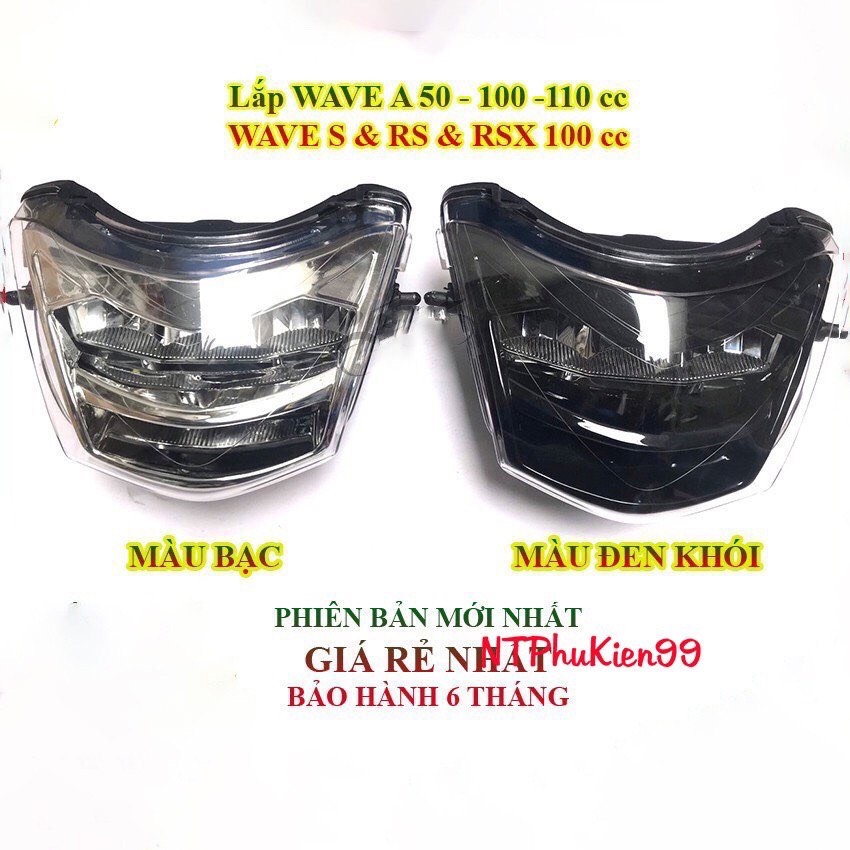 Đèn zin.pat 1:1 đủ màu lắp cho các dòng xe wave 50cc-100-110 - bảo hành 6 tháng