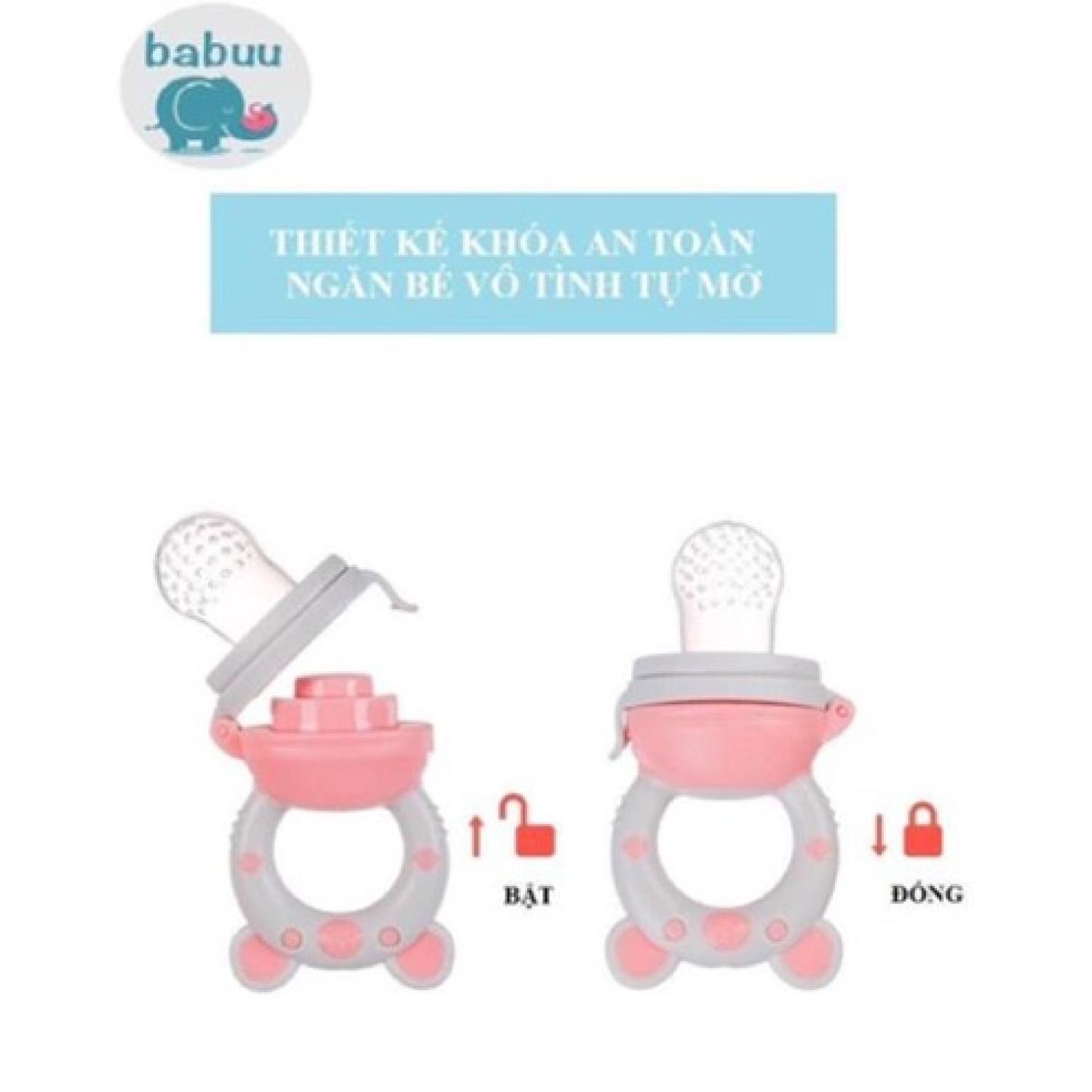 Túi nhai ăn dặm chống hóc Babuu