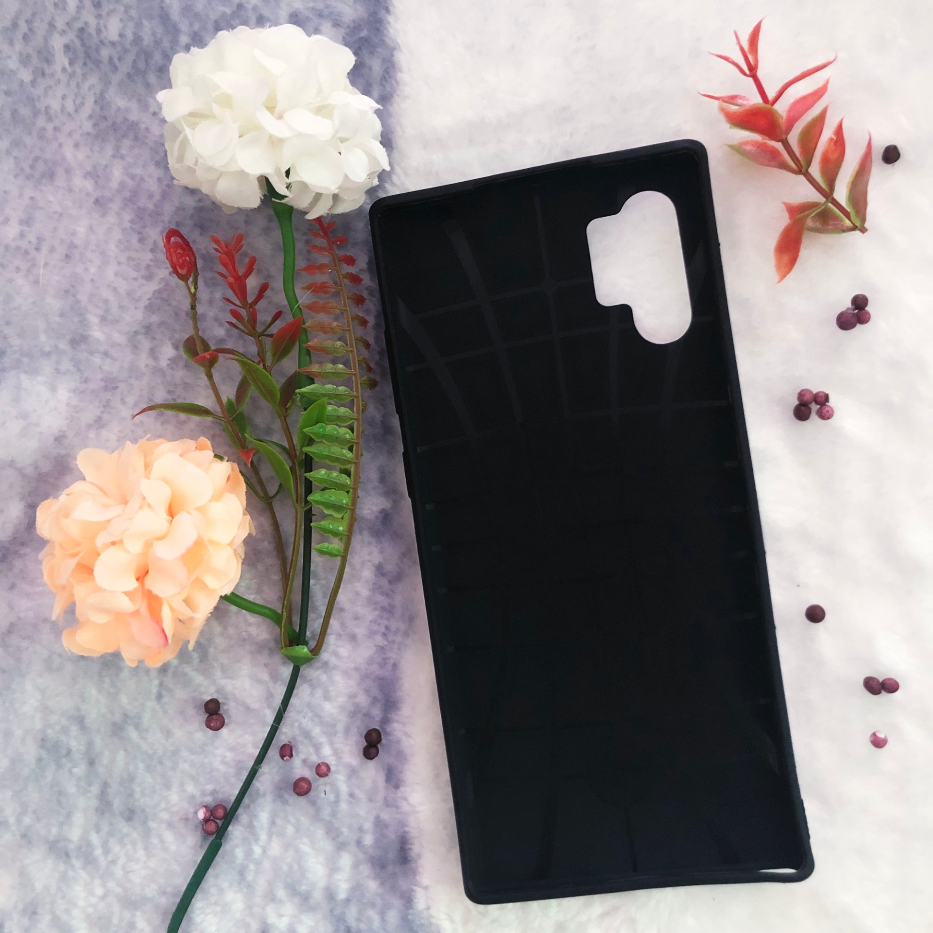 [Nhiều Mẫu] Ốp lưng dẻo Samsung Galaxy Note 10 Plus (Thân đen - in hình siêu cute)