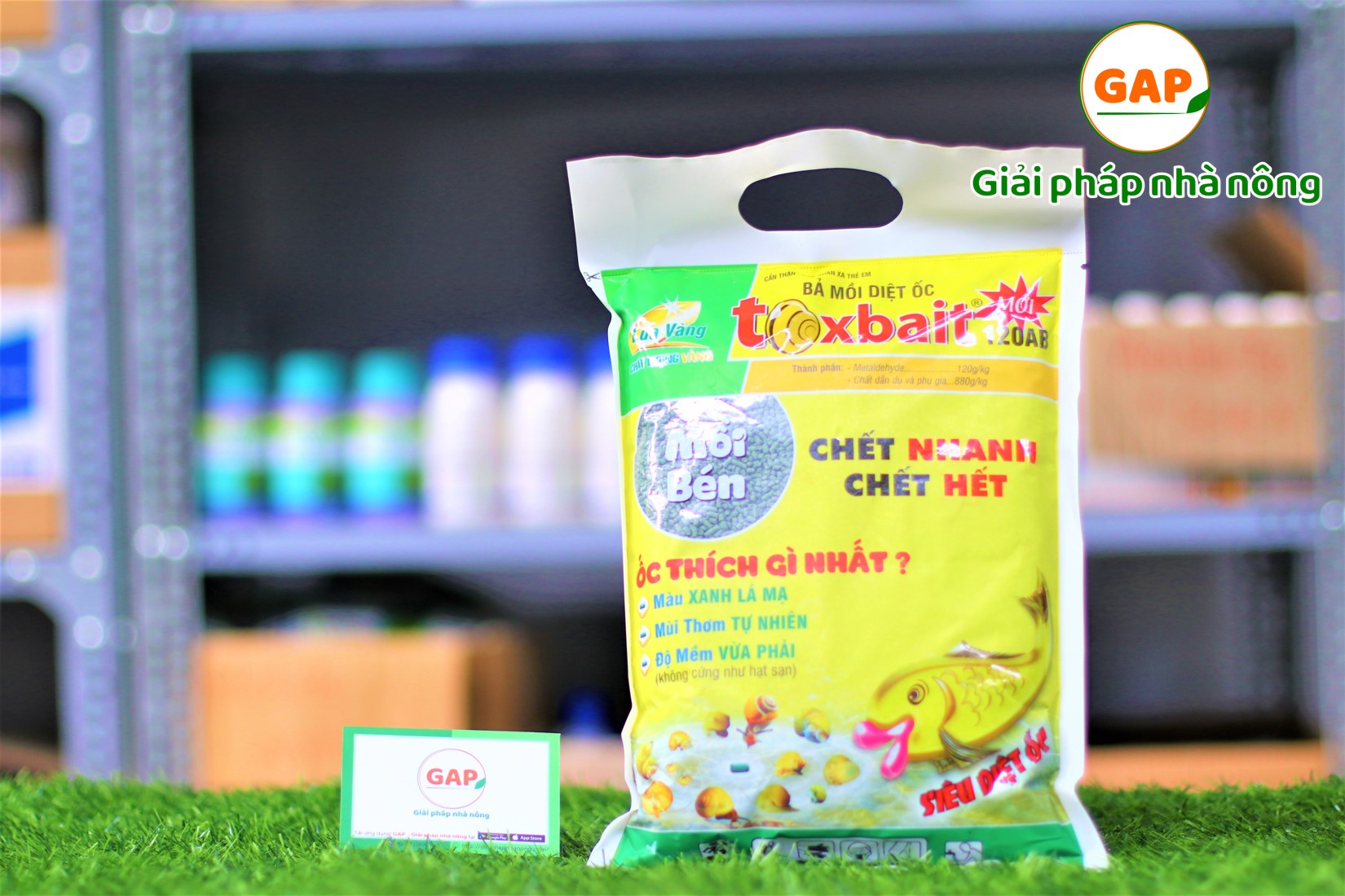 [HCM]Chế phẩm TOXBAIT 120AB (1kg) Mồi trừ ốc hiệu con cá