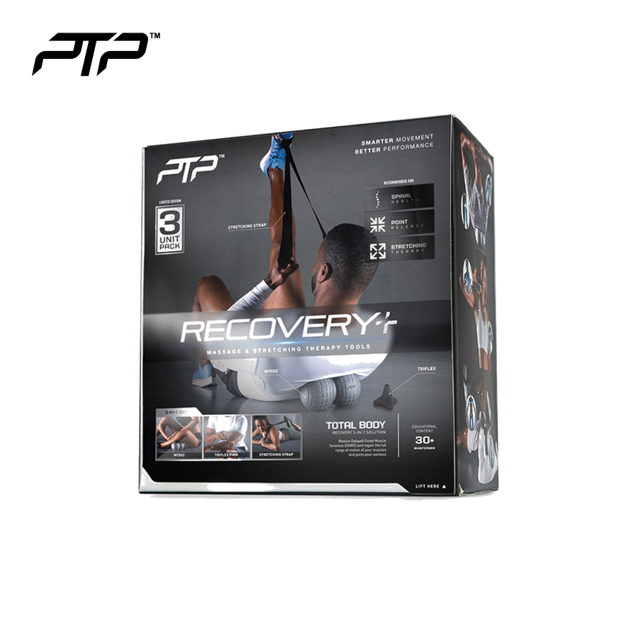 PTP Bộ 3 Tập Giãn Cơ Và Mát Xa (Bóng Xoay, Tam Giác Đàn Hồi, Dây Tập Đàn Hồi) CMB 3
