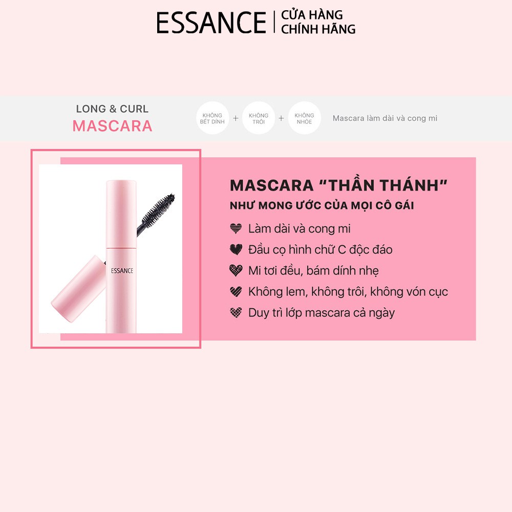 Mascara Essance dài và cong mi 12g "Hạn sử dụng 5/2025"