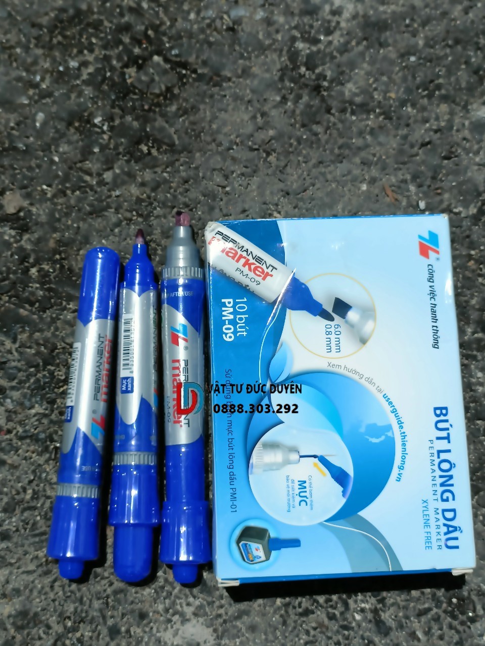 Bút dạ lông dầu TL PM-09 2 đầu nét to