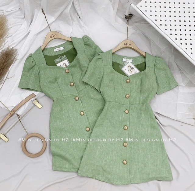 Váy Dạ Xanh Cốm