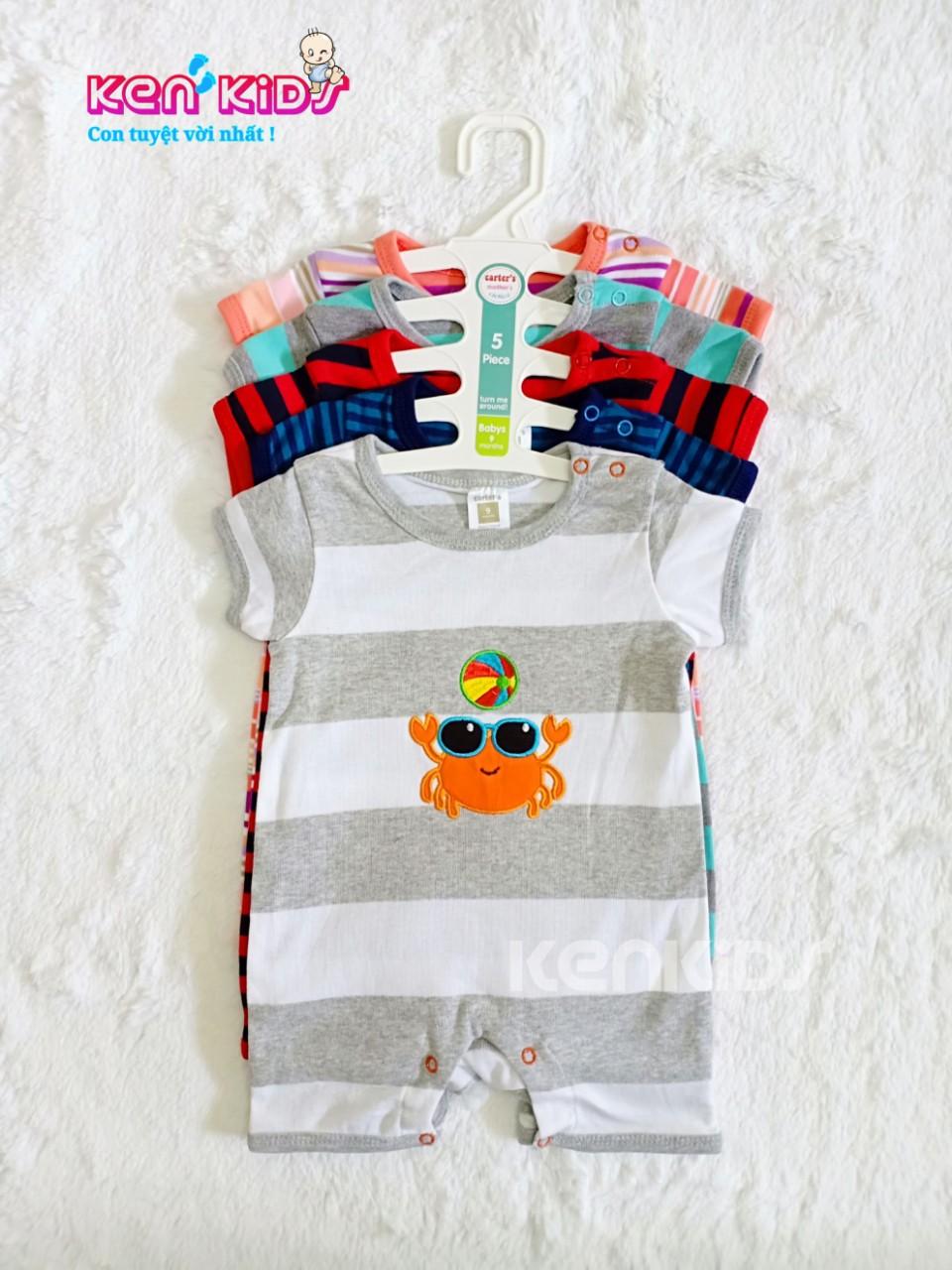 COMBO 5 Body đùi Carter's Thái Lan cho bé trai (3m - 18m) - 5 bộ