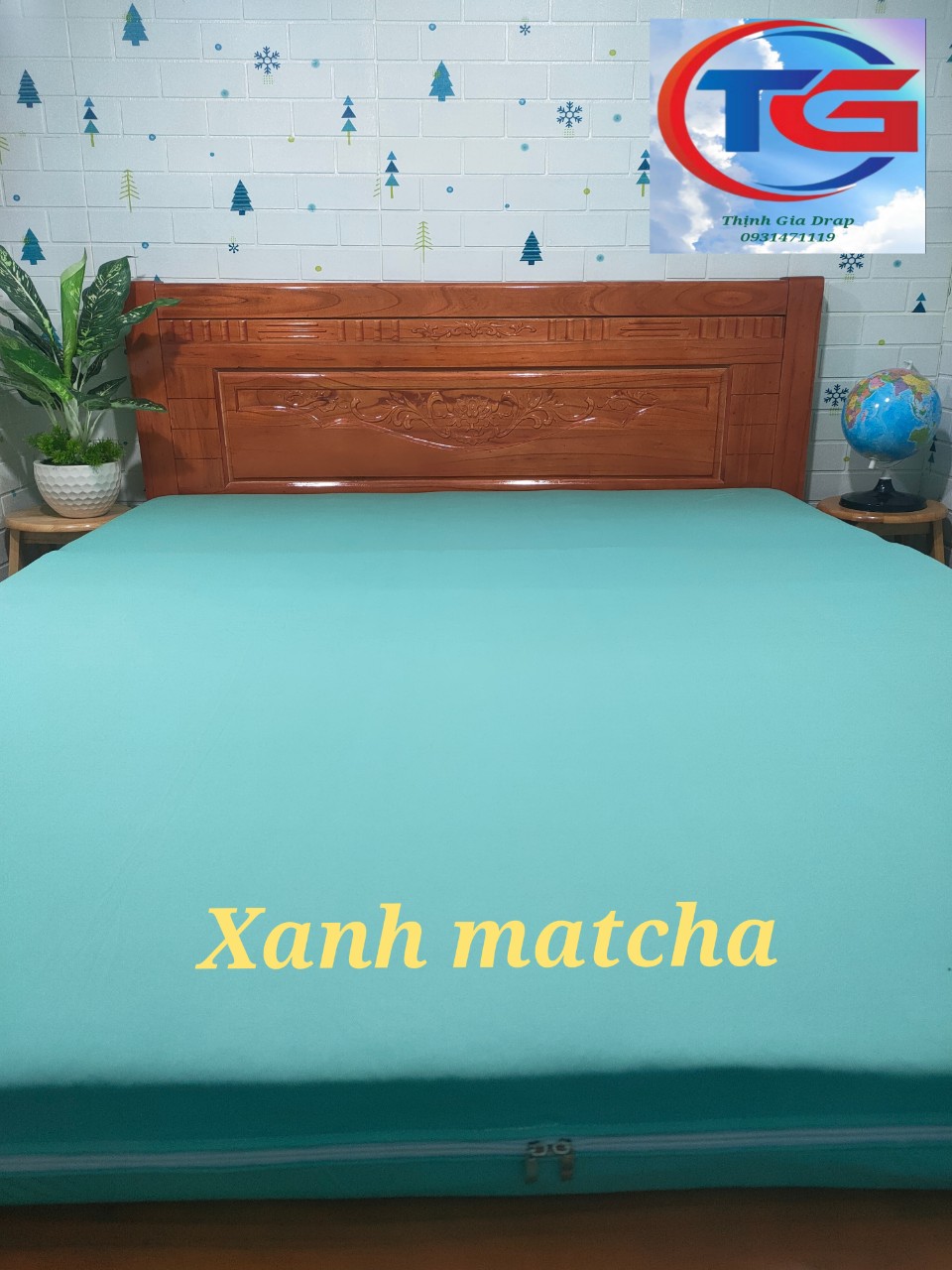 Áo bọc 2 mặt nệm ( Thun 1 màu cao cấp )