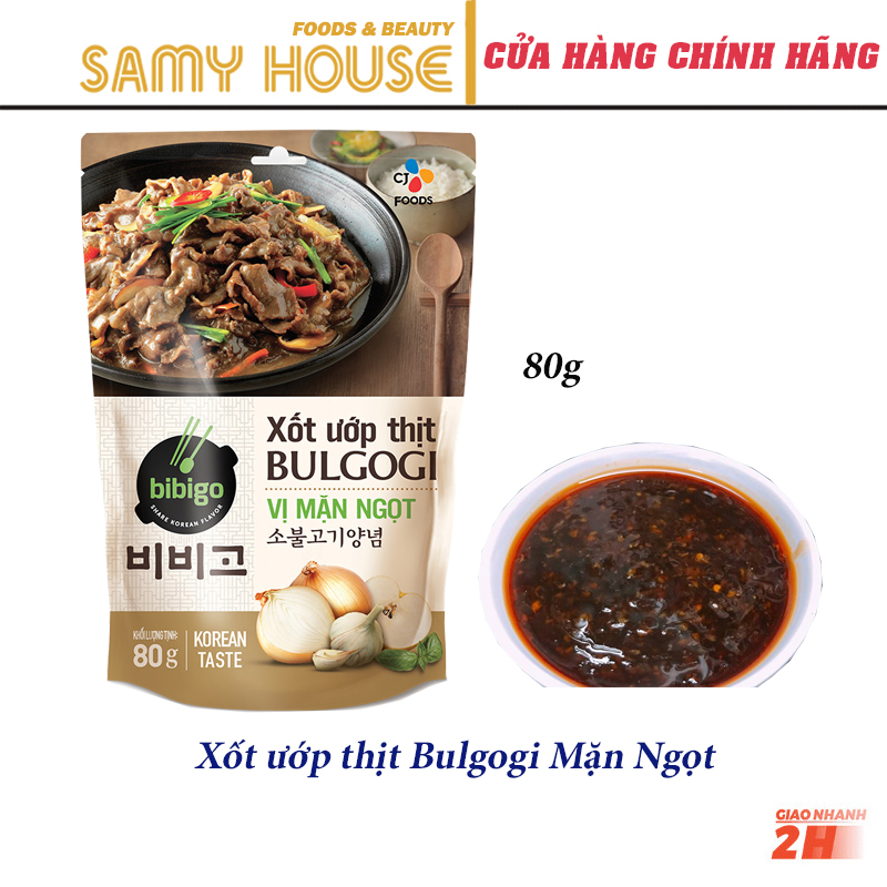 [Samy Food] Xốt Ướp Thịt Bulgogi vị mặn ngọt 80g CJ