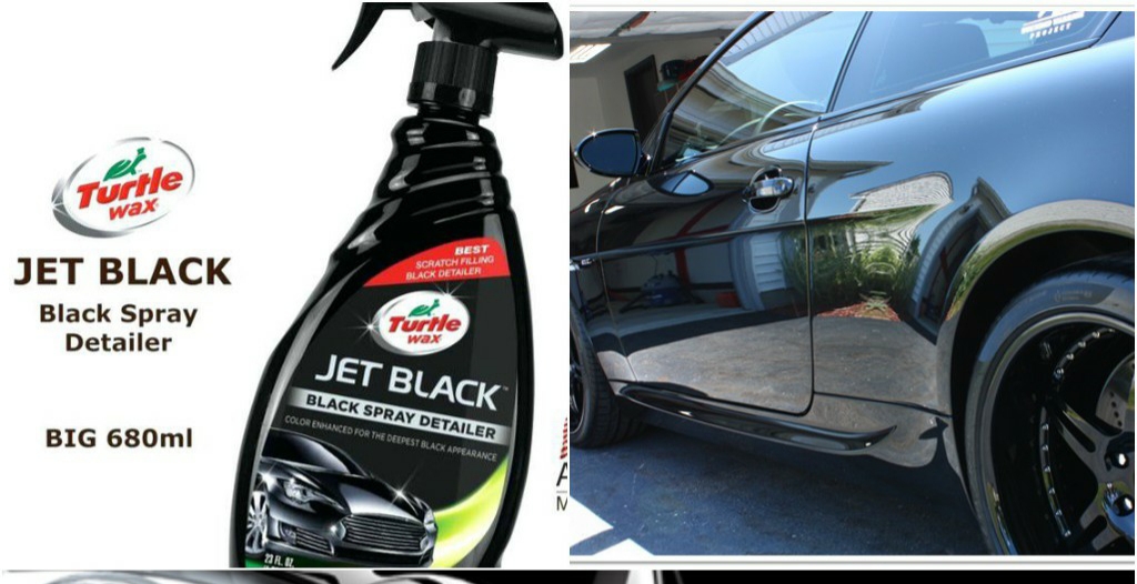 [HCM][BÓNG SƠN XE + TẶNG KHĂN] Chai xịt Turtle Wax Jet Black 680ml