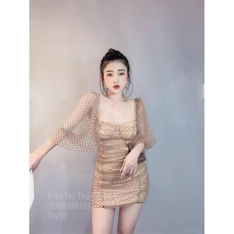 [HCM]Đầm Cúp Bi #Bigsize 60KG Đến 90KG