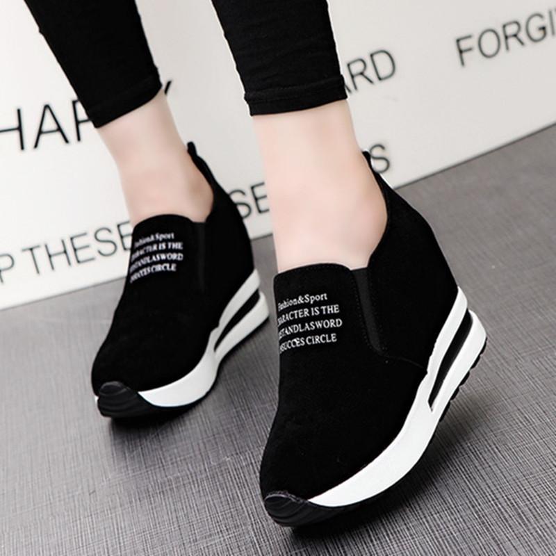 Giày Slip On Nữ Độn Đế 6cm Mã H71