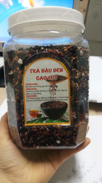 Trà đậu đen gạo lứt rang thủ công 2kg