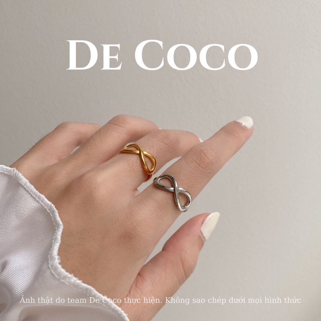 [KHÔNG ĐEN GỈ] Nhẫn nữ Infinity De Coco