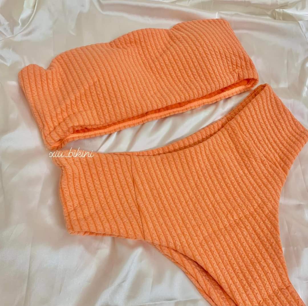 Bikini 2 mảnh quần thong cạp cao