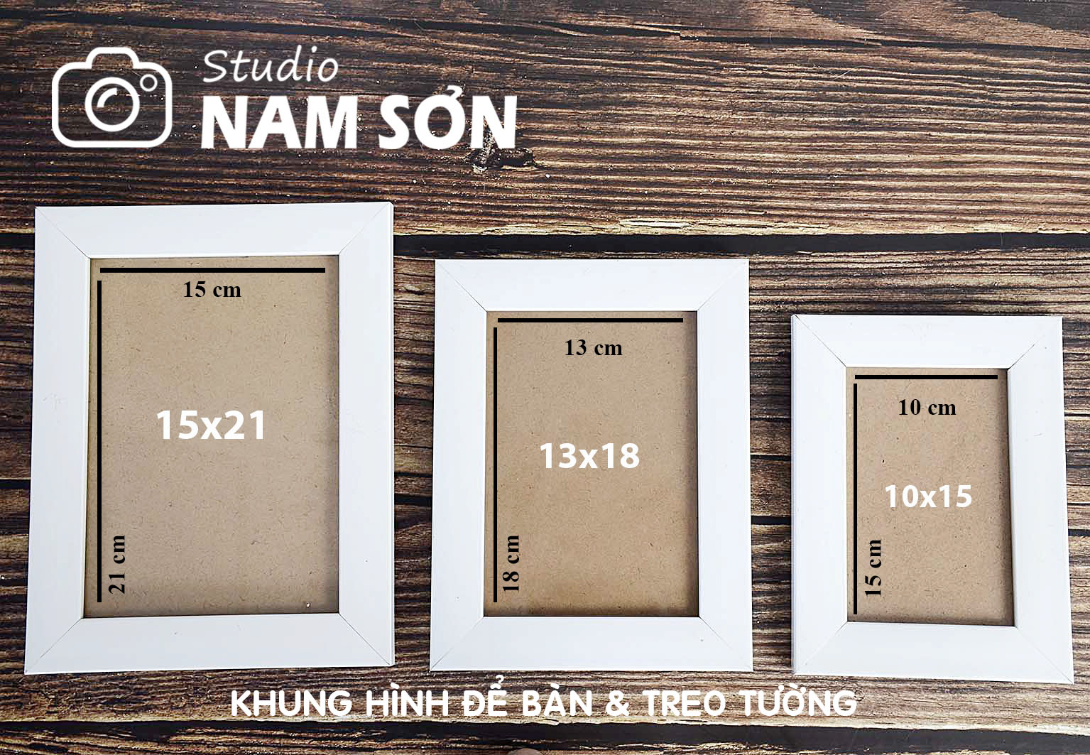Khung hình cao cấp nhiều màu sắc, kích thước 10x15 ,13x18