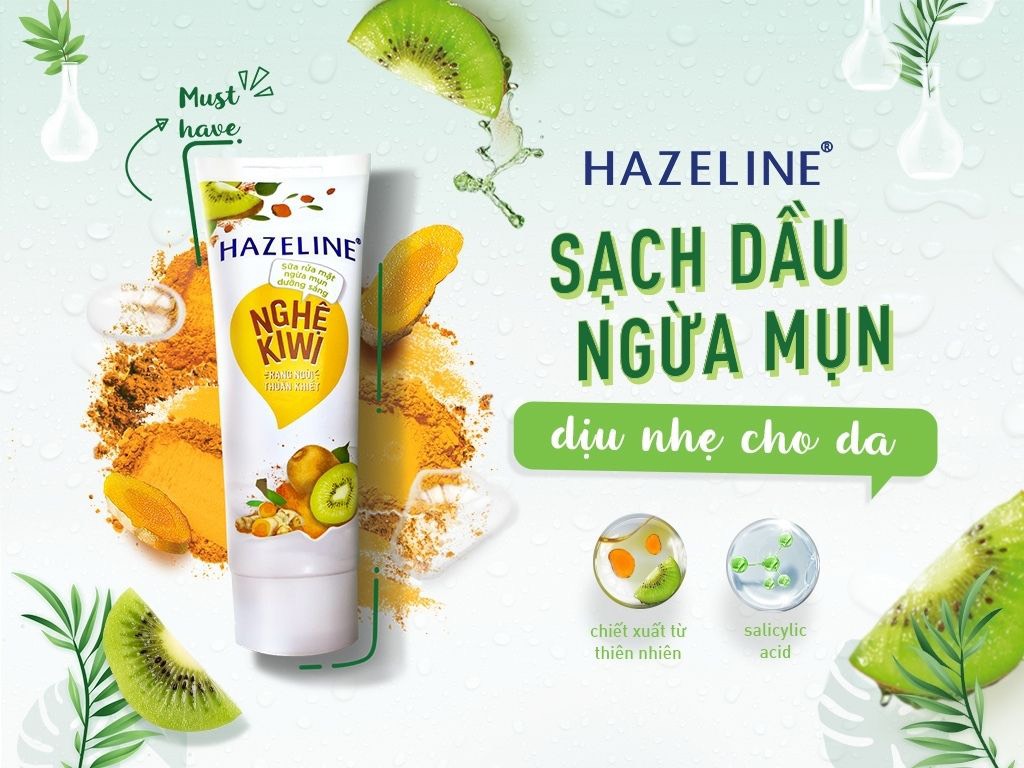 Sữa Rửa Mặt Nghệ Hazeline Trắng Sáng MỊn 100g