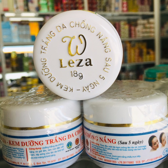 kem wleza dưỡng trắng da (trần trắng)