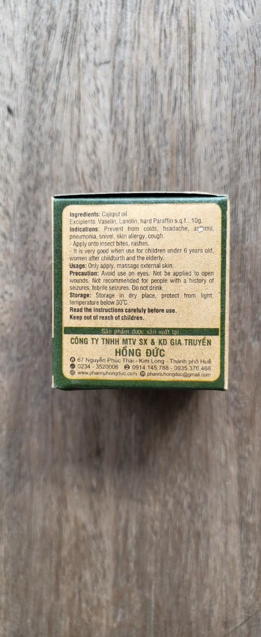 Cao dầu tràm Hồng Đức