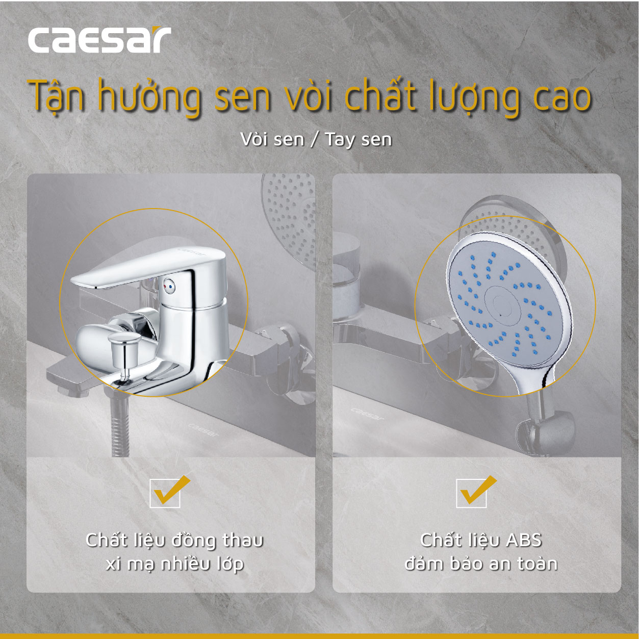 Vòi sen tắm Nóng Lạnh - S383C