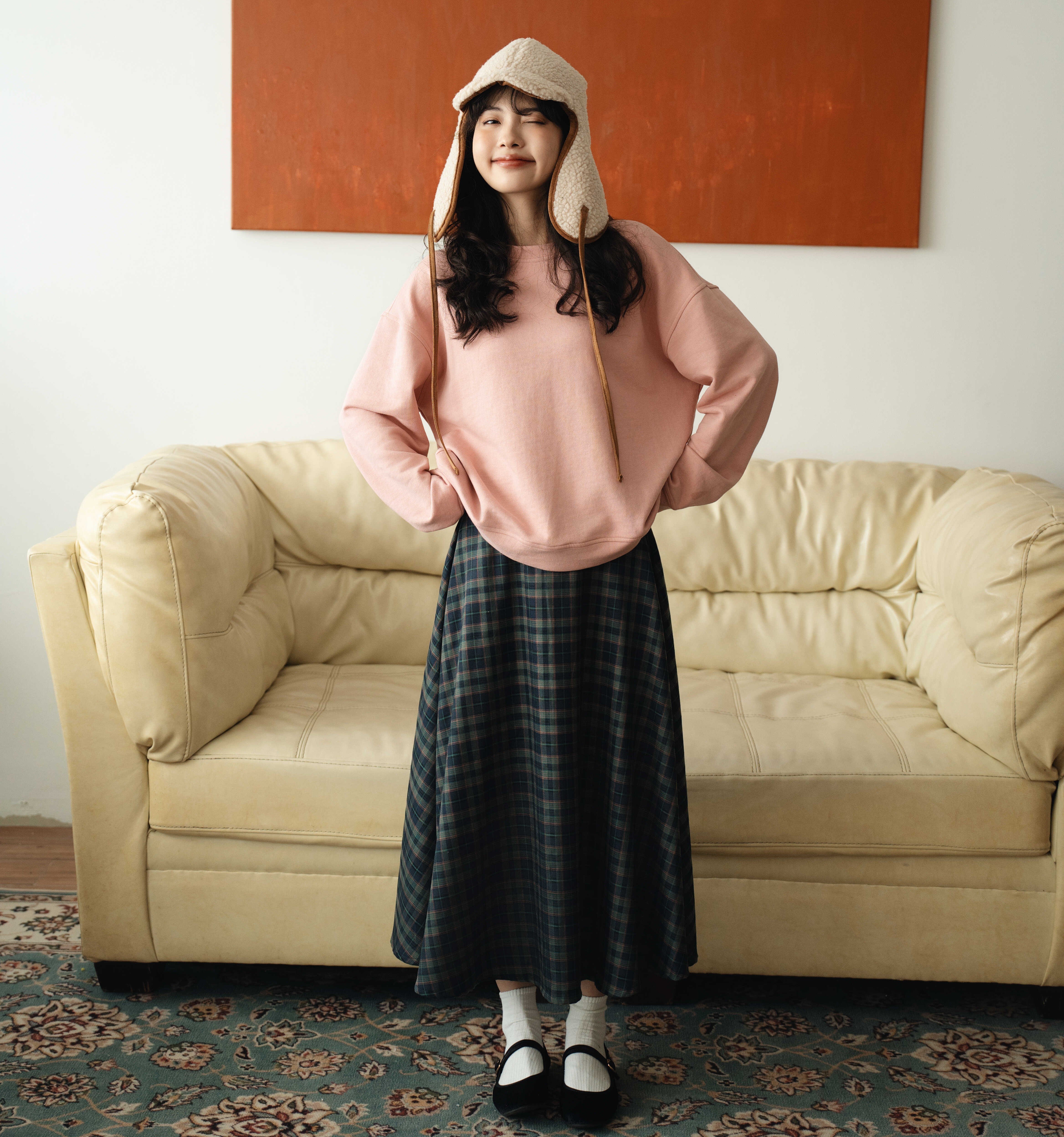 Áo nỉ chân cua basic thêu tim Kobe Sweatshirt - by ufo.thebasic