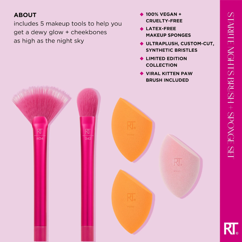 Bộ cọ và mút RT Real Techniques Limited Edition Starlite Nights Brush 0107