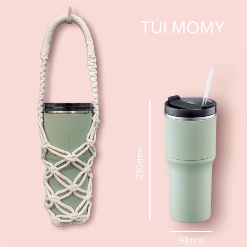 [SALE LỚN CUỐI NĂM 12-14.12]Túi đan handmade Macrame đựng bình nước