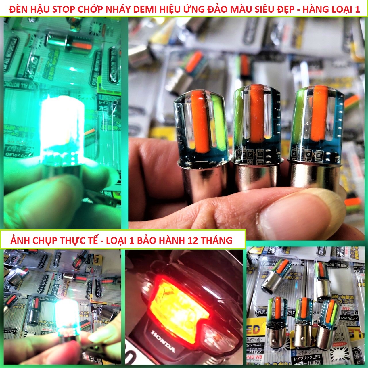 ĐÈN HẬU STOP CHỚP NHÁY 7 MÀU MÂU MỚI A1 CỰC ĐẸP LẮP CÁC LOẠI XE , ĐÈN HẬU LED XE MÁY HIỆU ỨNG CỰC ĐẸP LOẠI TỐT, ĐÈN TRANG TRÍ XE MÁY , PHỤ KIỆN ĐỒ CHƠI XE MÁY