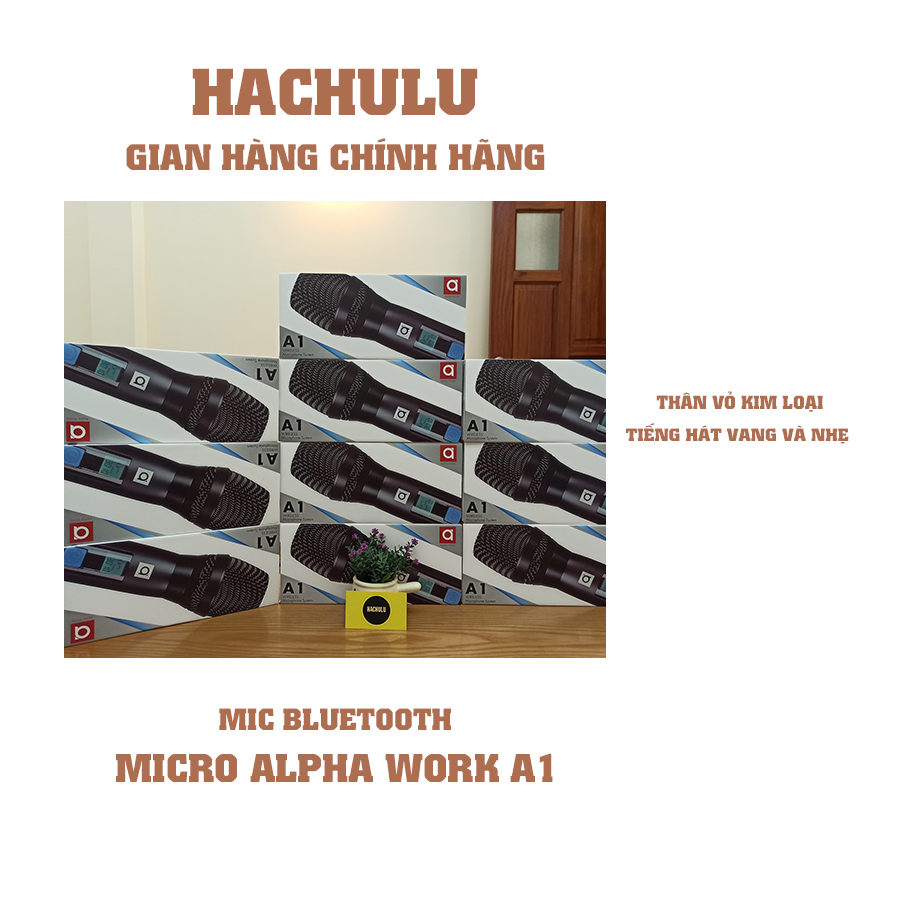 Mic karaoke Alpha Work A1 - hàng chính hãng