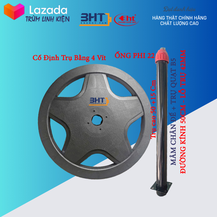 Mâm đế trụ quạt, chân quạt B3,B4, B5