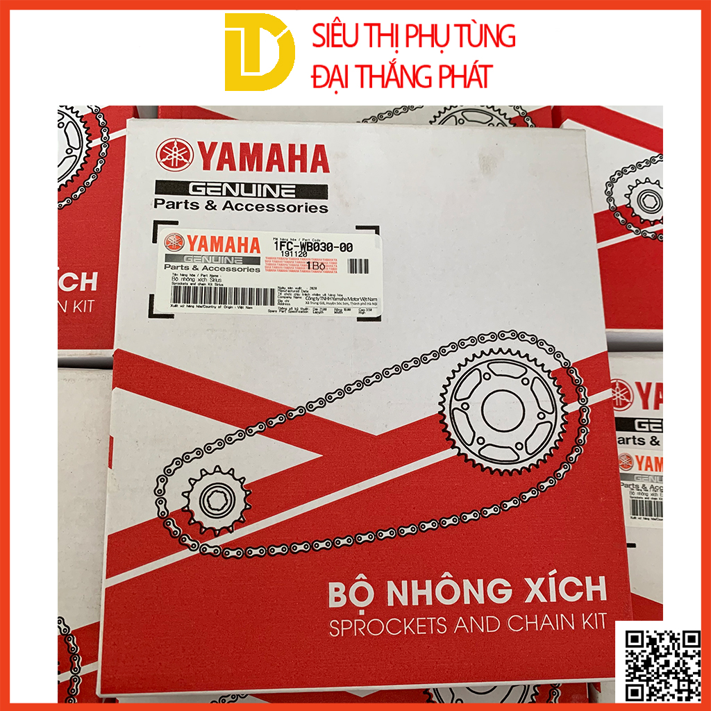 Bộ nhông xích, nhông sên đĩa cho xe số SIRIUS FI CHÍNH HÃNG YAMAHA